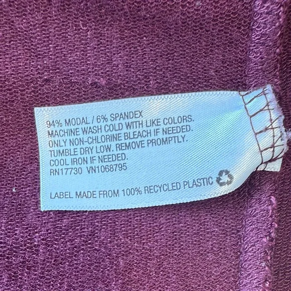 a new day Women's Long Sleeve Top - Burgundy - Picture 6 of 9